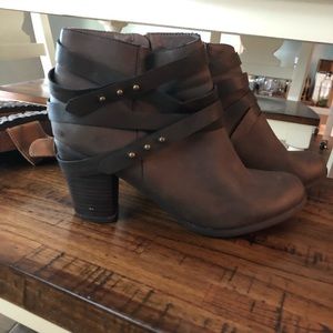 Booties with a heel